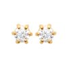 Boucles d'oreilles Andrea en plaqué or