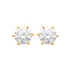 Boucles d'oreilles Andrea en plaqué or