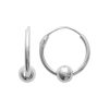 Boucles d'oreilles créoles en argent