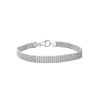 Bracelet en argent rhodié