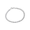 Bracelet en argent rhodié