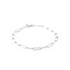 Bracelet en argent rhodié